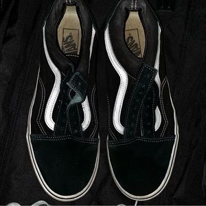 Vans old school black & white shoes